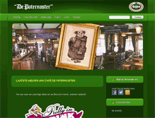 Tablet Screenshot of cafedepaternoster.nl